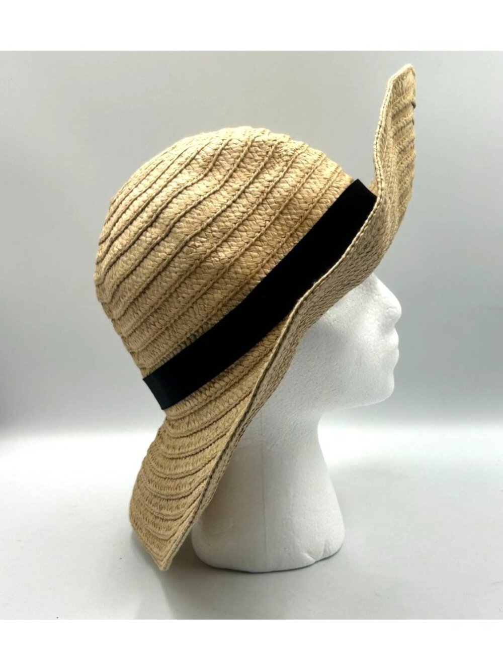Madewell Women's Straw Paper Packable Mesa Sun Wide-Brim Hat Size M/L 3470